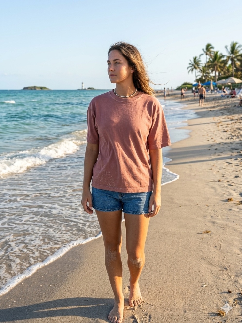 Aeropostale Women's Dusty Rose Short-Sleeve Tee